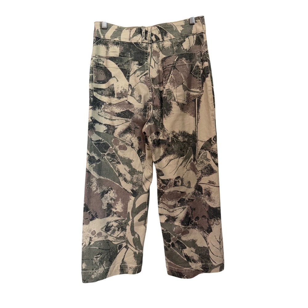 Anthropologie Pilcro Skipper Wide Leg Camo Pants Womens Size 30 Grey Streetwear - Picture 3 of 14